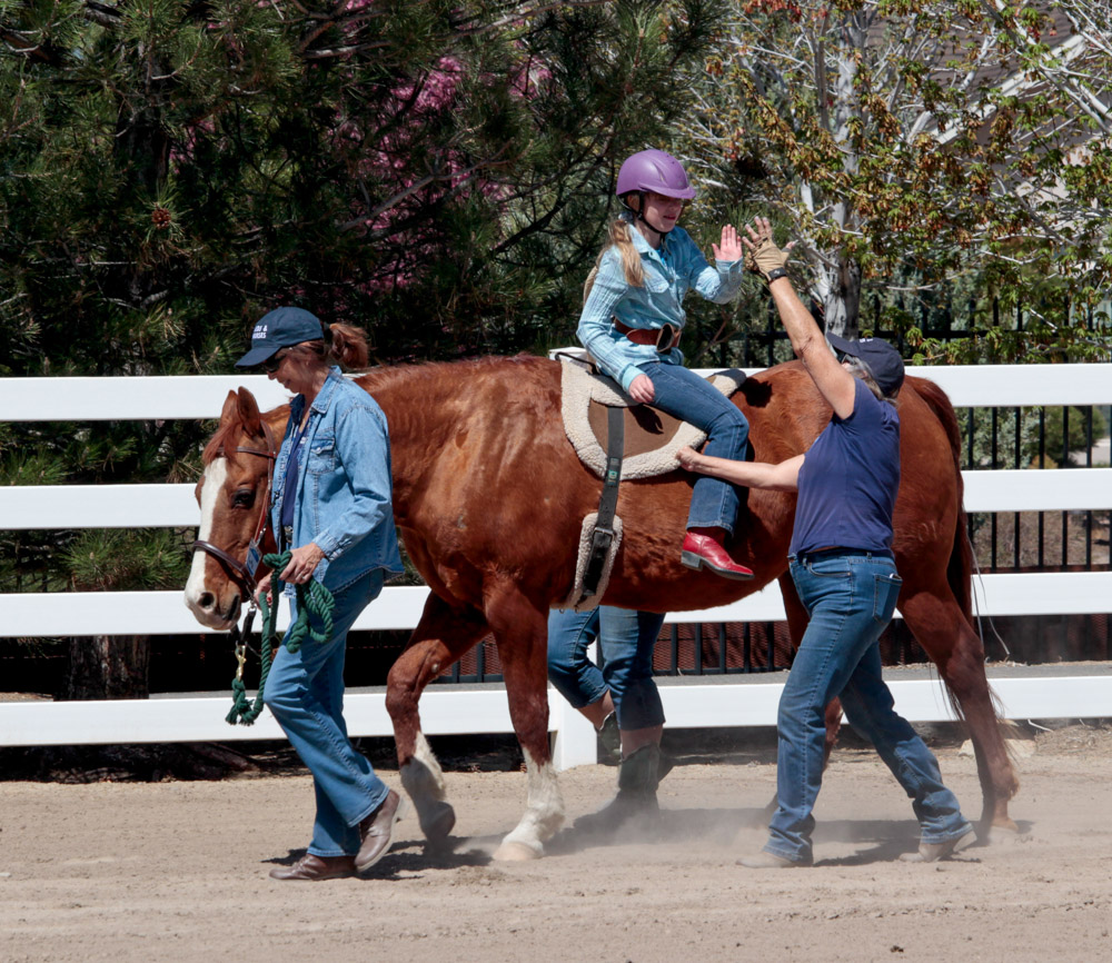 Virginia Helping Jack as a Volunteer at Kids and Horses